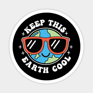 Keep This Earth Cool Kawaii Earth Day Magnet
